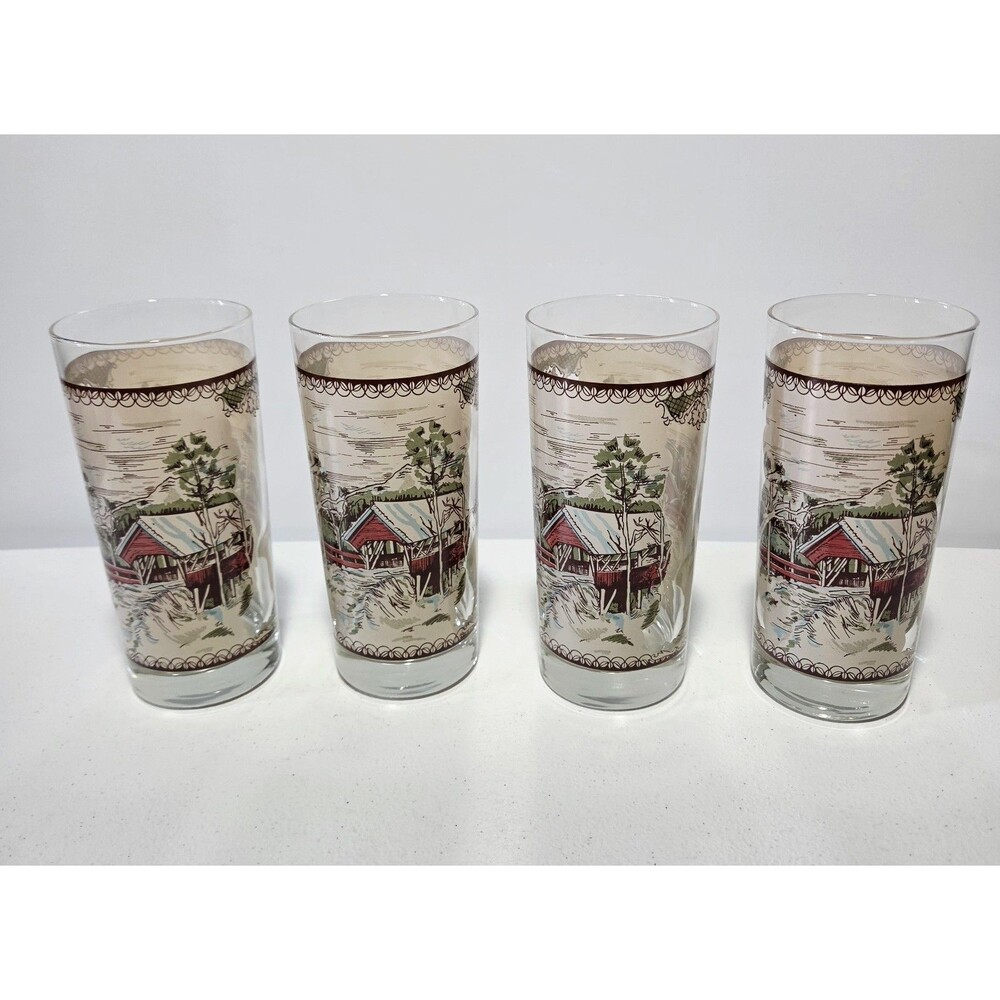 Johnson Brothers The Friendly Village 15 Ounce Glasses Set Of 4